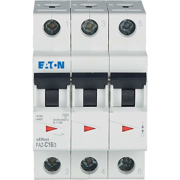 Eaton Leitungsschutzschalter C 16A, 3p FAZ-C16/3